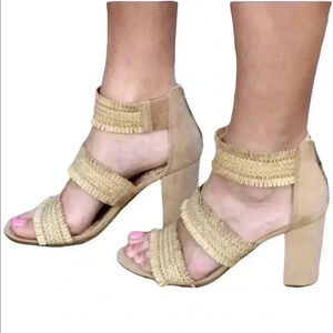 Sam & Libby Esther Boho Strappy Heel Sandals Size 5.5
